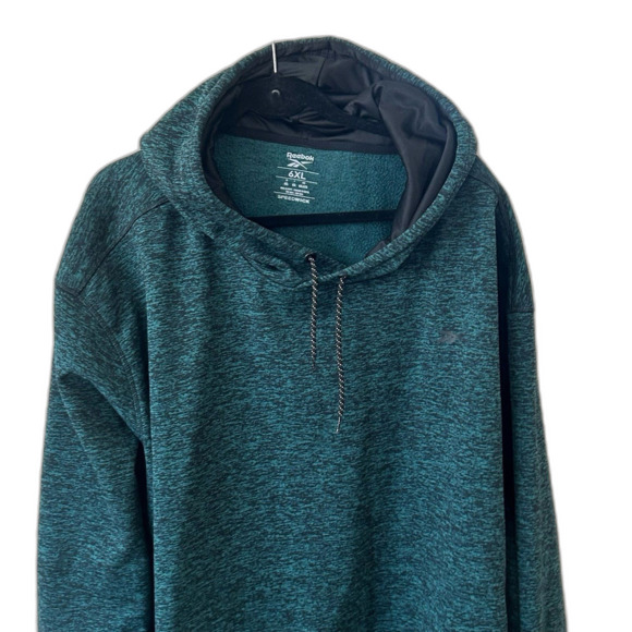 Reebok Sweatshirt Men's Size 6 XL Color Gray  Speedwick Pullover Hoodie - Picture 3 of 9